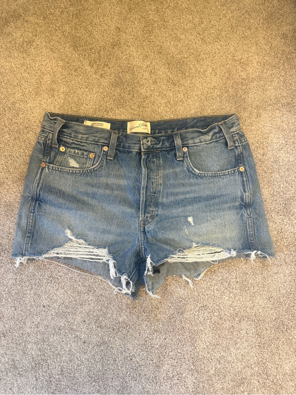 Universal Thread Distressed Blue Denim Cutoff Shorts